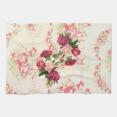 Roze keukenhanddoek (Horizontaal)