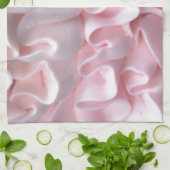 Roze keukenhanddoek (Gevouwen)