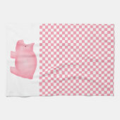 Roze keukenhanddoek (Horizontaal)