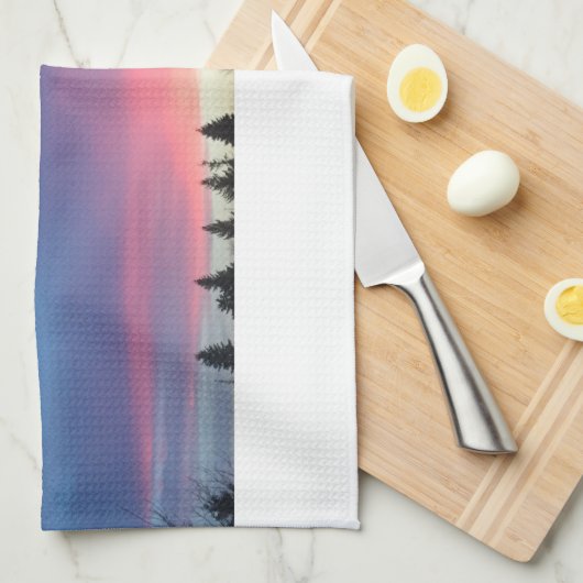 Roze keukenhanddoek (Quarter Fold)