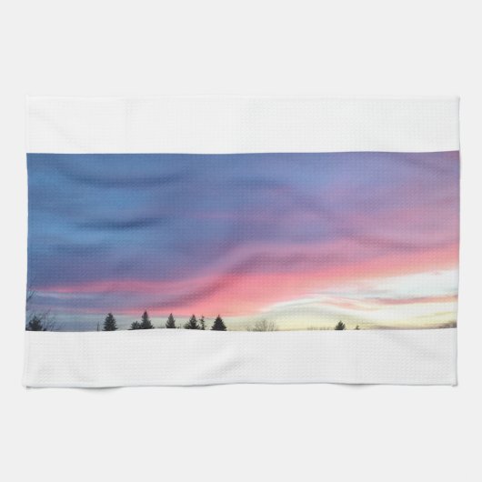 Roze keukenhanddoek (Horizontaal)
