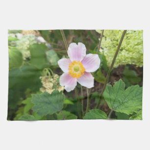 Roze Keukenhanddoek met Wilde Bloemen Botanisch