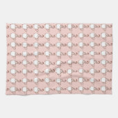 Roze keukenhanddoek voor koffie (Horizontaal)