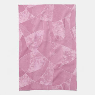 Roze keukenhanddoeken van glas