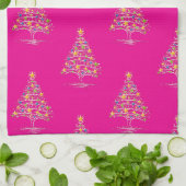 Roze Keukenhanddoeken van Rozen (Gevouwen)