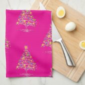Roze Keukenhanddoeken van Rozen (Quarter Fold)