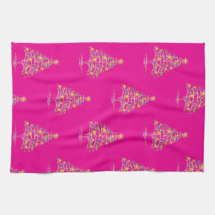 Roze Keukenhanddoeken van Rozen