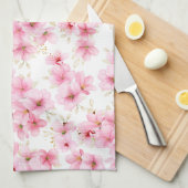 Roze keukenhanddoeken voor bloesems (Quarter Fold)