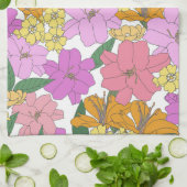 Roze keukenhanddoeken voor keuken en thee (Gevouwen)