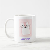 Roze keukenkat koffiemok (Links)