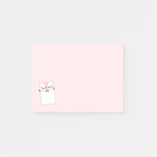 Roze keukenkat post-it® notes (Voorkant)