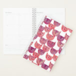 Roze keukenkraan planner<br><div class="desc">Stomme maar sassy moderne roze waterverf katten. Ideaal voor feministen,  dierenvrienden en katten,  gek of niet.</div>