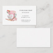 Roze Keukenmixer bakkerij visitekaartje (Voorkant / Achterkant)