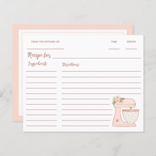 Roze keukenstandaard mengapparaat (Voorkant / Achterkant)