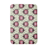 Roze Kever Schattig Goblincore Insecten Liefhebber Badmat (Voorkant Verticaal)