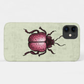 Roze Kever Schattigee Bug Art - Insectenliefhebber Case-Mate iPhone Case (Achterkant (horizontaal))
