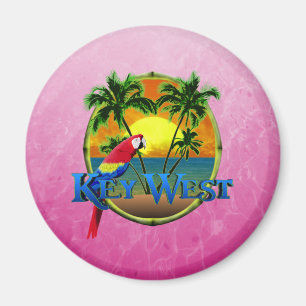 Roze Key West Sunset Magneet