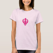 roze khanda t-shirt (Voorkant)