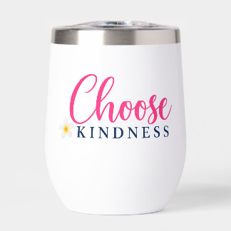 Roze 'Kies Vriendelijkheid' ontwerp tumbler