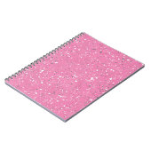 Roze kiezelmarmer notitieboek (Linkerzijde)