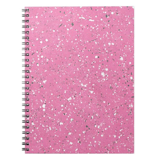Roze kiezelmarmer notitieboek (Voorkant)