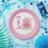 Roze kikker 1st Birthday Girl First Party Bord (Feest)