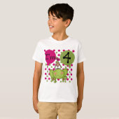 Roze Kikker 4e Verjaardag Tshirts en geschenken (Voorkant volledig)