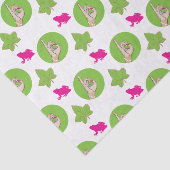 roze kikker tissuepapier (Detail)