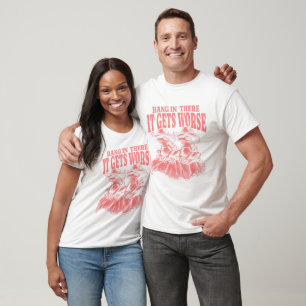 Roze kikkers Cowboy Petten Erger T-shirt
