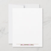 Roze kikkervisje, kikkervisje notitiekaartje (Achterkant)