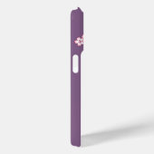 Roze Kimono Kawaii Kokeshi Pop op Paars Case-Mate iPhone Case (Achterkant / Rechts)
