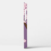 Roze Kimono Kawaii Kokeshi Pop op Paars Case-Mate iPhone Case (Achterkant / Links)