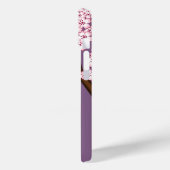 Roze Kimono Kawaii Kokeshi Pop op Paars Case-Mate iPhone Case (Achterkant / Links)