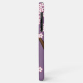 Roze Kimono Kawaii Kokeshi Pop op Paars Case-Mate iPhone Case (Achterkant/links)