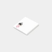 Roze Kimono Kawaii Kokeshi Pop Post-it® Notes (Schuin)