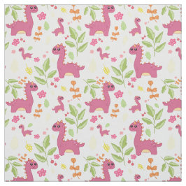 Roze kind dino-ontwerp stof