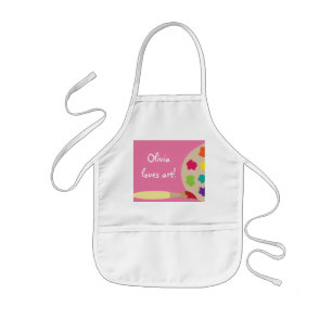 Roze Kinder kunstenaar Smock Apron Schort