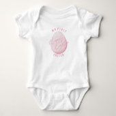 Roze Kinder Mijn Eerste Paasei Konijntje Romper (Voorkant)