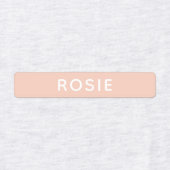 Roze Kinder naam school kleding Labels (Design 1)