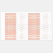 Roze Kinder naam school kleding Labels (Vel)