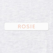 Roze Kinder naam school kleding Labels (Design 2)