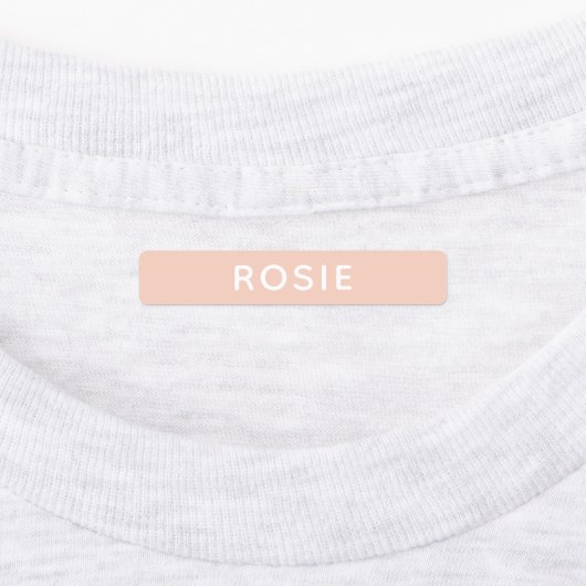 Roze Kinder naam school kleding Labels (Aangebracht)