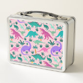 Roze | Kinder naam van het kleurrijke dinosauruspa (Achterkant)