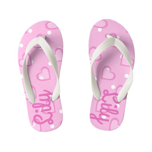 roze Kinder Teenslippers (Voetbed)