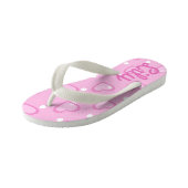 roze Kinder Teenslippers (Schuin)