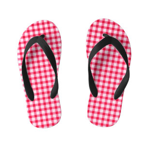 Roze Kinder Teenslippers van Gingham