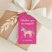 Roze Kinder Unicorn Classroom Valentijn Cadeaulabel