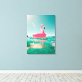 Roze Kinder vuurdoek voor de muur Canvas Afdruk (Insitu (Houten vloer))