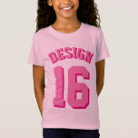 Roze Kinderen | Sport Jersey T-shirt<br><div class="desc">Roze Kinderen | Sport Jersey Design Kinder Jersey T-Shirt</div>