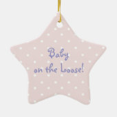 Roze kinderslaapoppenbord keramisch ornament (Achterkant)